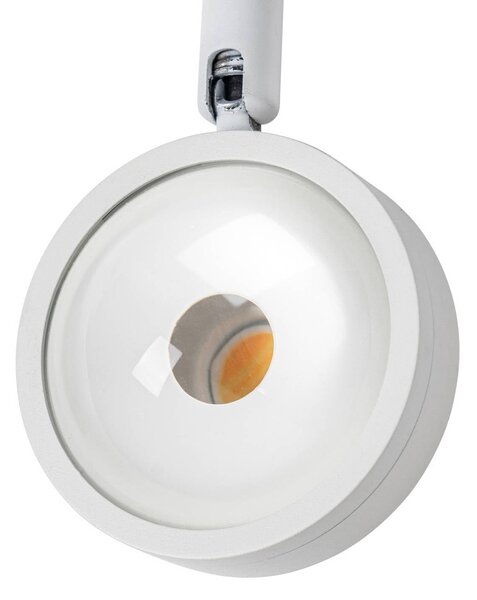 Spot LED Lindby 48 V Lumaro, biały, Ø 7,3 cm, aluminium, ściemniany Lumaro 48V Lindby, możliwość ściemniania, biały / opal, salon / jadalnia, aluminium, nowoczesny