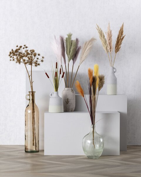 Gałązka Trawy Pampasowej 90cm beige