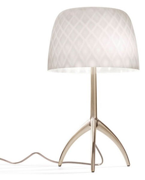 Lampa Stołowa Foscarini, Lumiere, biały, salon, szkło, design