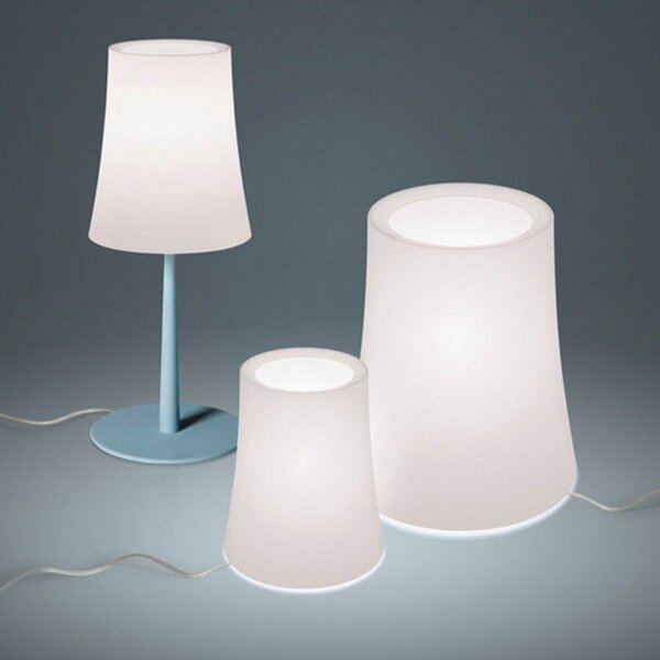 Lampa Stołowa Foscarini, Birdie Zero, biały, salon, tworzywo sztuczne, design