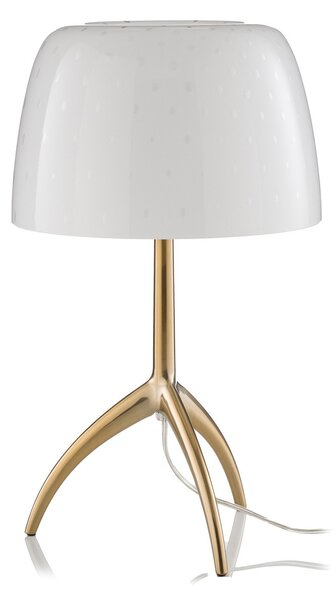 Lampa Stołowa Foscarini, Lumiere, biały, salon, szkło, design