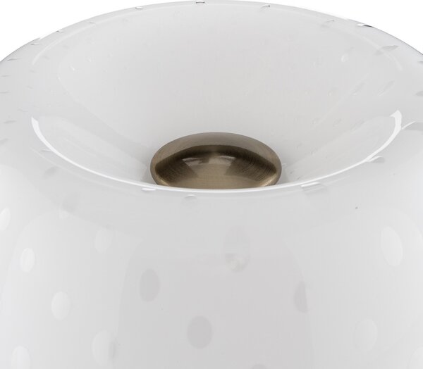 Lampa Stołowa Foscarini, Lumiere, ściemnialny, biały, salon, szkło, design