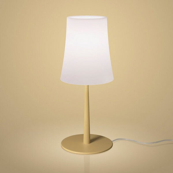 Lampa Stołowa Foscarini, Birdie Easy, żółty, salon, metal, design