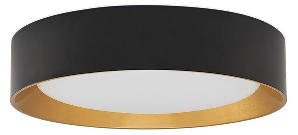 Lampa Sufitowa Lindby, Kambia, czarny, salon, aluminium, nowoczesny