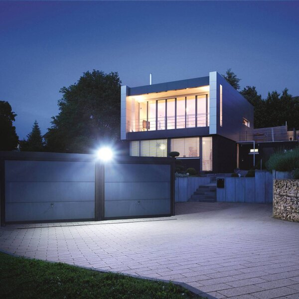 STEINEL Reflektor ogrodowy LED XLED Pro 240 S, aluminiowy / szary / cynkowy, tworzywo sztuczne, nowoczesny