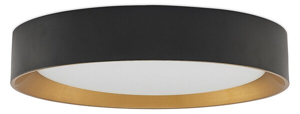 Lampa Sufitowa Lindby, Kambia, czarny, salon, aluminium, nowoczesny