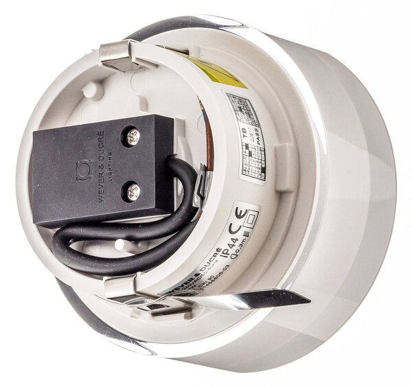 Wever & Ducré Lighting WEVER & DUCRÉ Mirbi IP44 1.0 oprawa wpuszczana LED okrągła 1.0, możliwość ściemniania, biały / opal, łazienka, tworzywo sztuczne, design