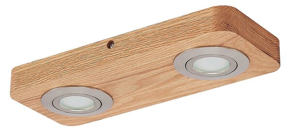 Lampa Sufitowa Lindby, Mikari, drewniany, salon, drewno, nowoczesny