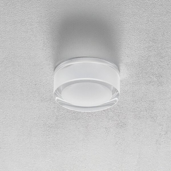Wever & Ducré Lighting WEVER & DUCRÉ Mirbi IP44 1.0 oprawa wpuszczana LED okrągła 1.0, możliwość ściemniania, biały / opal, łazienka, tworzywo sztuczne, design