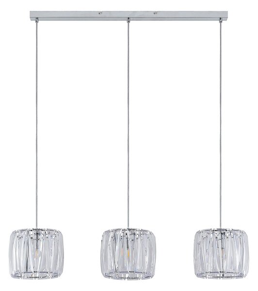 Lampa Wisząca Lindby, Sofia, ściemnialny, transparentny, kuchnia, tworzywo sztuczne, nowoczesny