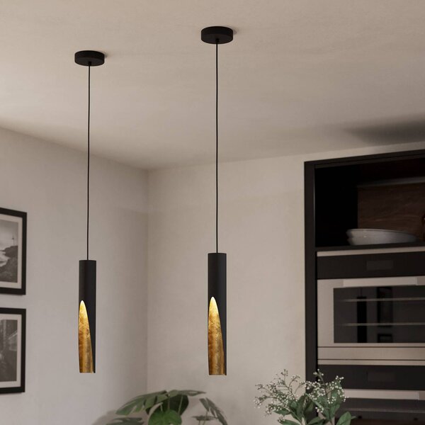 EGLO Lampa wisząca Barbotto, czarny, salon / jadalnia, metal, nowoczesny