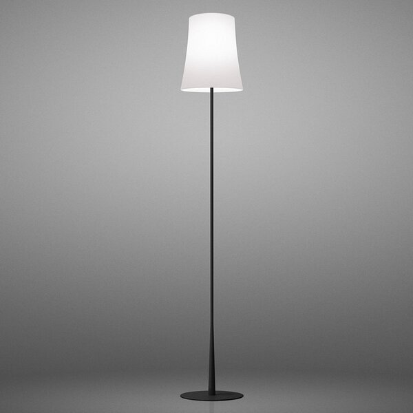 Lampa Podłogowa Foscarini, Birdie Easy, czarny, salon, metal, design