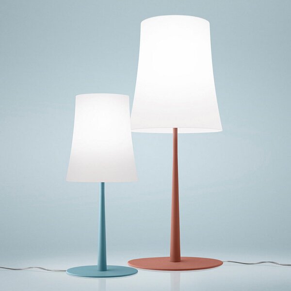 Lampa Stołowa Foscarini, Birdie Easy Grande, czerwony, salon, metal, design
