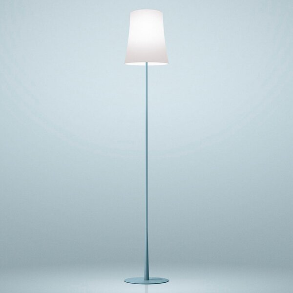 Lampa Podłogowa Foscarini, Birdie Easy, niebieski, salon, metal, design