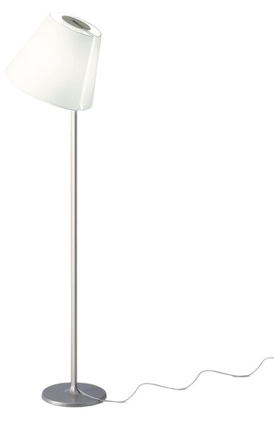 Lampa Podłogowa Artemide, Melampo, szary, salon, tkanina | tekstylia, design