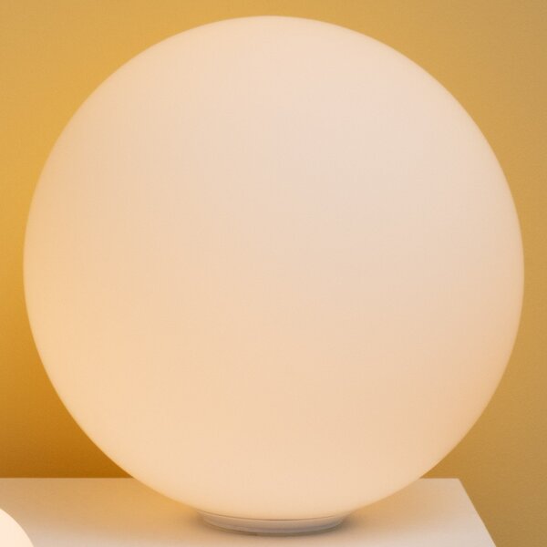 Lampa Stołowa Artemide, Dioscuri, ściemnialny, biały, salon, szkło, design
