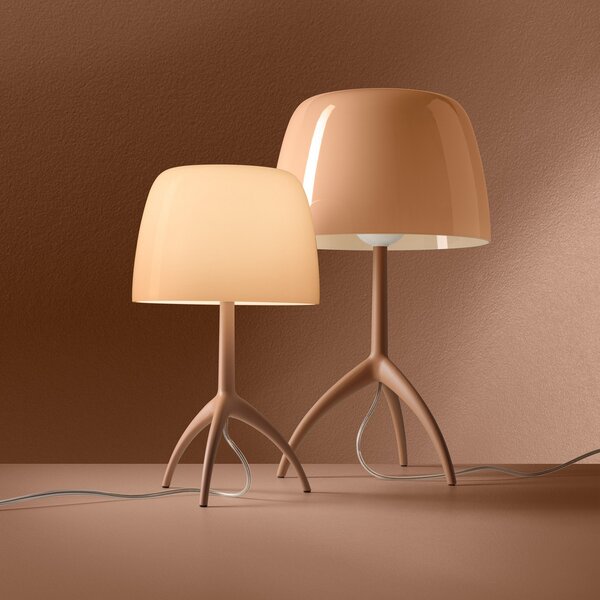 Lampa Stołowa Foscarini, Lumiere nuances piccola, ściemnialny, salon, szkło, design