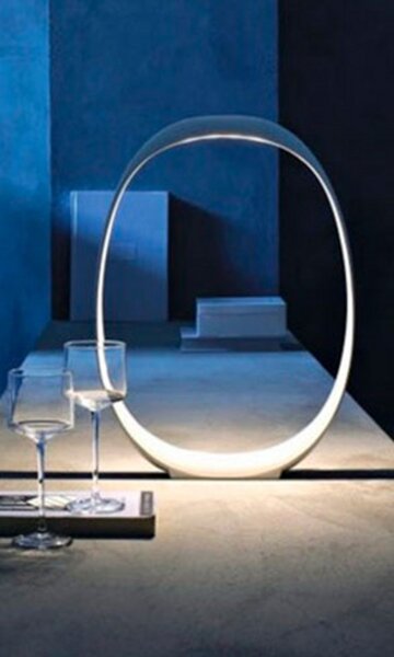 Lampa Stołowa Foscarini, ściemnialny, biały, salon, tworzywo sztuczne
