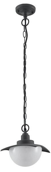 Zewnętrzna Lampa Lindby, Elinda, ściemnialny, czarny, metal, dworkowy | rustykalny