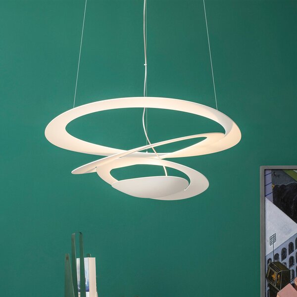 Lampa Wisząca Artemide, Pirce Mini, ściemnialny, biały, salon, metal, design