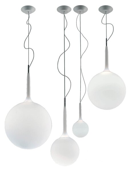 Lampa Wisząca Artemide, Castore, ściemnialny, biały, salon, szkło, design