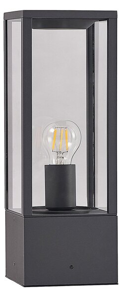 Zewnętrzna Lampa Lindby, Peldar, ściemnialny, czarny, taras, metal, nowoczesny