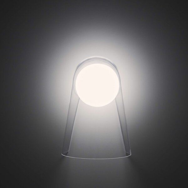Lampa Ścienna Foscarini, Satellight G9, ściemnialny, transparentny, salon, szkło, design