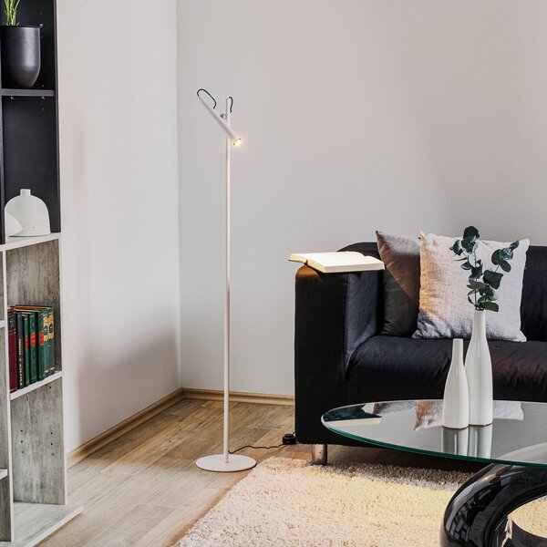 Lampa Podłogowa Foscarini, Magneto, biały, salon, metal, design