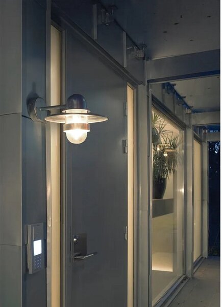 Bergen Zewnętrzna Lampa Ścienna Galwanizowana - Norlys