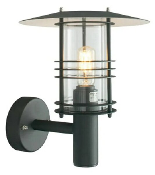 Stockholm Zewnętrzna Lampa Ścienna Mała Czarna - Norlys