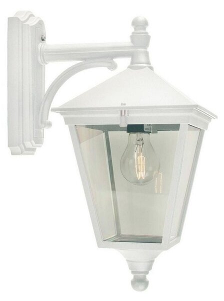 London Down Zewnętrzna Lampa Ścienna Mała Biała - Norlys