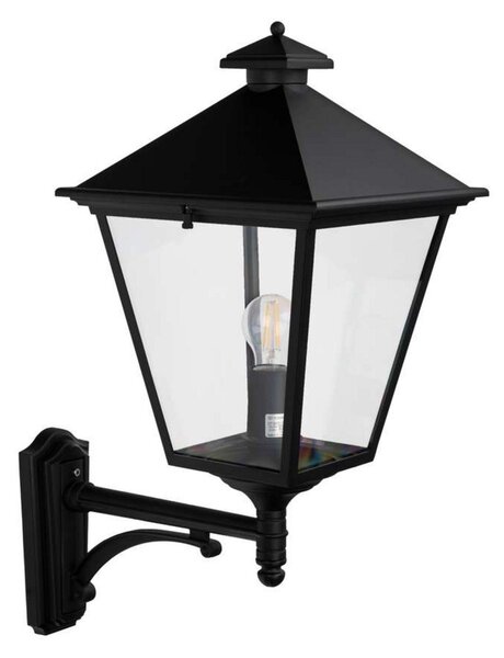 London Up Zewnętrzna Lampa Ścienna Duża Czarna - Norlys