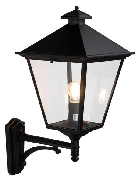 London Up Zewnętrzna Lampa Ścienna Duża Czarna - Norlys