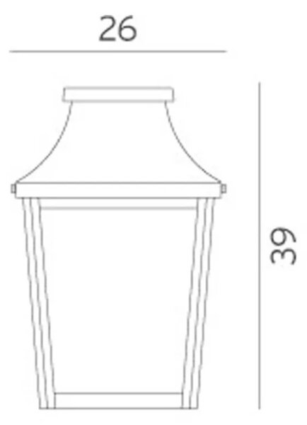 London Zewnętrzna Lampa Ścienna Płaska Biała - Norlys