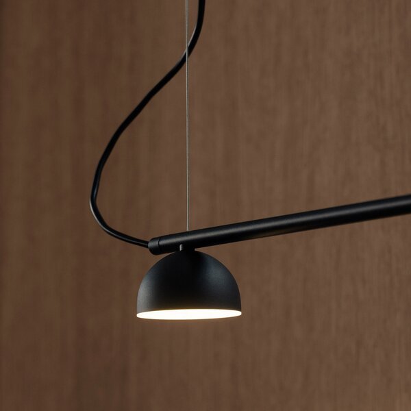 Lampa Wisząca Northern, Blush, ściemnialny, czarny, salon, metal, design