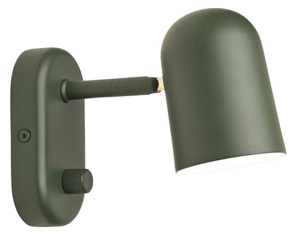Lampa Ścienna Northern, Buddy wall, ściemnialny, zielony, salon, metal, skandynawski