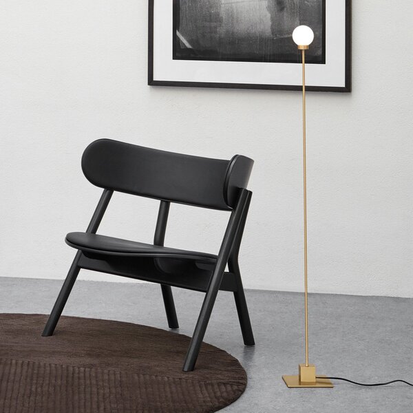 Lampa Podłogowa Northern, Snowball, ściemnialny, złoty | mosiężny, salon, metal, design