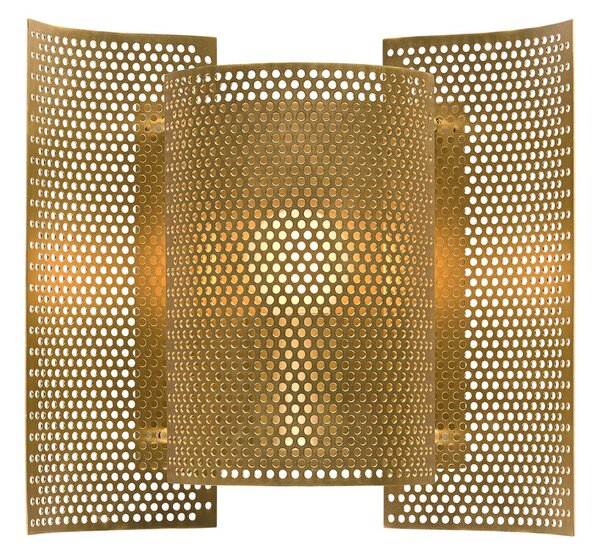 Lampa Ścienna Northern, Butterfly perforated, ściemnialny, złoty | mosiężny, salon, metal, design