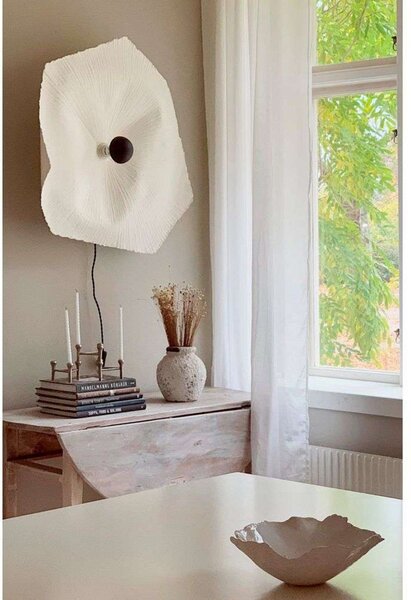 Lampa Ścienna Globen Lighting, biały, salon, papier | karton