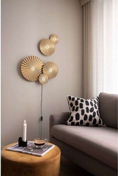 Lampa Ścienna Globen Lighting, złoty | mosiężny, salon, metal
