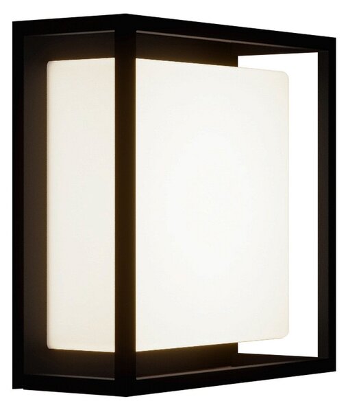 Zewnętrzna Lampa Lucande, Ilirian, czarny, balkon, aluminium, nowoczesny