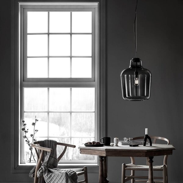 Lampa Wisząca Northern, Say my name, ściemnialny, czarny, salon, szkło, design