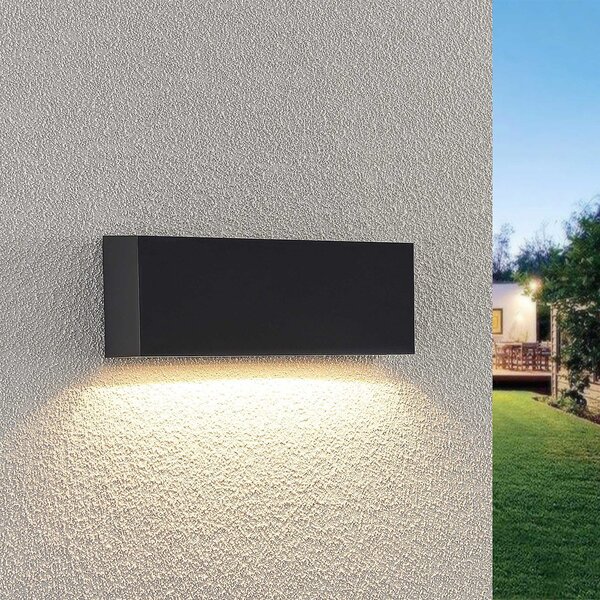 Zewnętrzna Lampa Lindby, Jarte, czarny, balkon, tworzywo sztuczne, nowoczesny