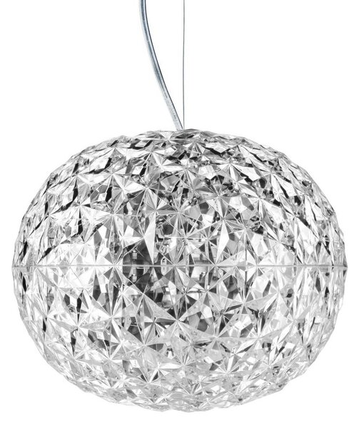 Lampa Wisząca Kartell, Planet, transparentny, salon, tworzywo sztuczne, design