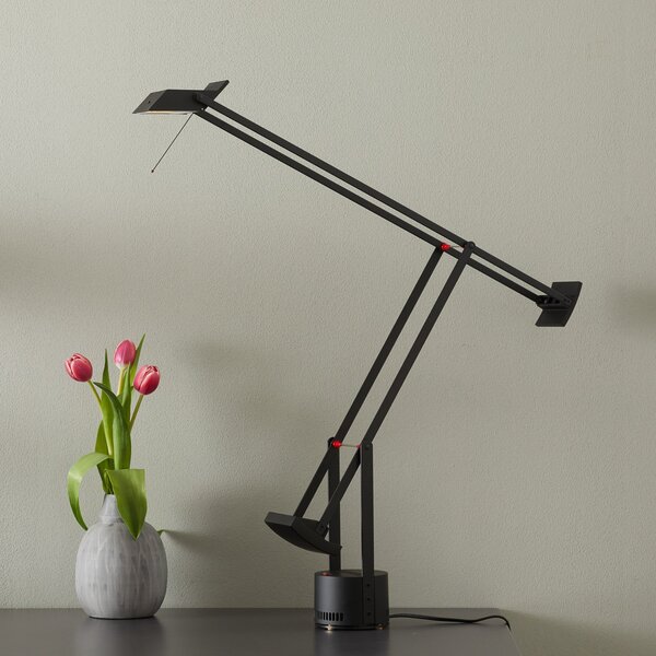 Lampa Stołowa Artemide, Tizio, czarny, gabinet | pracownia, tworzywo sztuczne, design