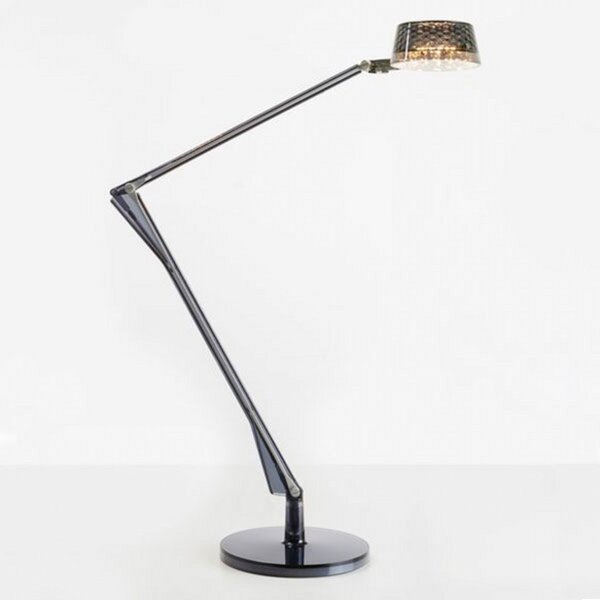 Lampa Stołowa Kartell, Aledin Dec, szary, salon, tworzywo sztuczne, nowoczesny