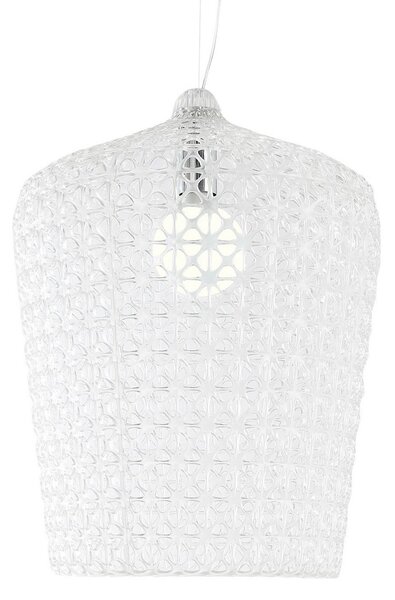 Lampa Wisząca Kartell, Kabuki, transparentny, salon, tworzywo sztuczne, design