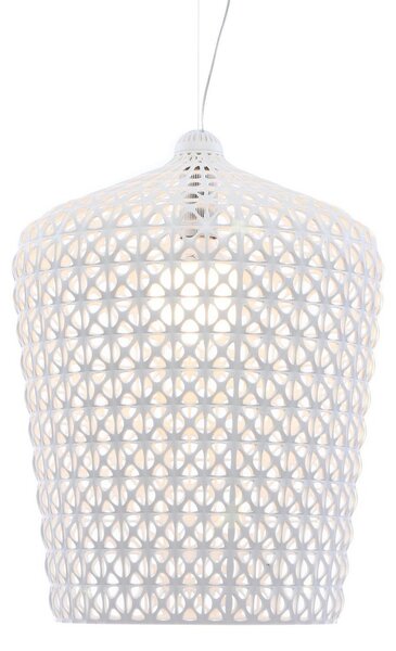 Lampa Wisząca Kartell, Kabuki, biały, salon, tworzywo sztuczne, design