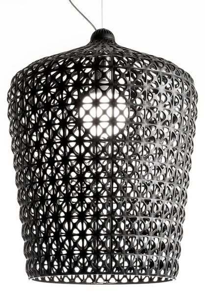 Lampa Wisząca Kartell, Kabuki, czarny, salon, tworzywo sztuczne, design