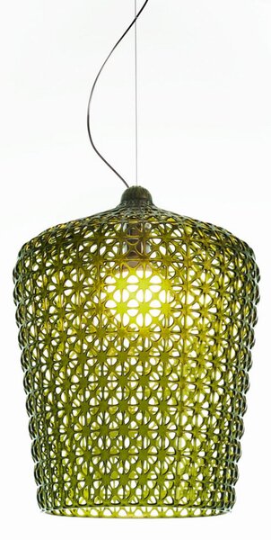 Lampa Wisząca Kartell, Kabuki, zielony, salon, tworzywo sztuczne, design